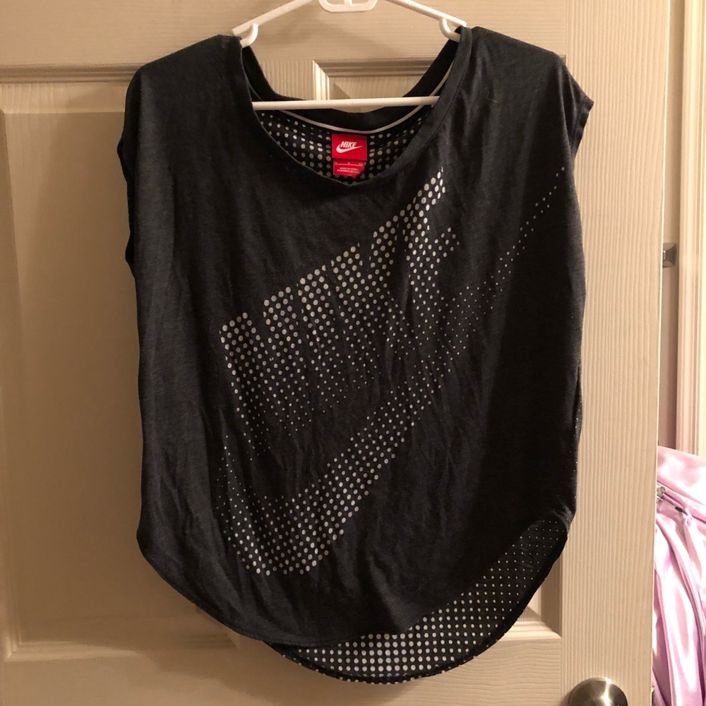 Grey Nike workout tee